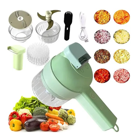 4 in 1 Handheld Electric Vegetable Slicer Set