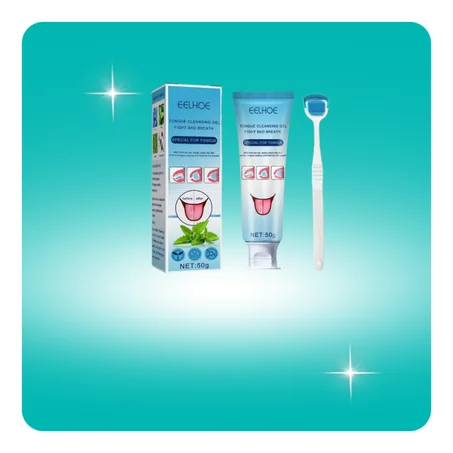 فرشاة تنظيف اللسان مع جل لتطهير الفم TUNG