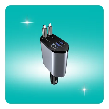 شاحن السيارة السريع القابل للتمديد