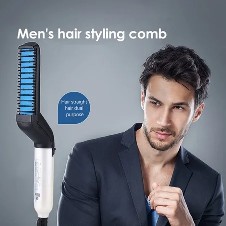 Multifunctional Men's Quick Beard Straightener جهاز تصفيف الشعر الرجالي