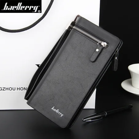 Baellerry Wallet Leather محفظة رجالية فاخرة من الجلد