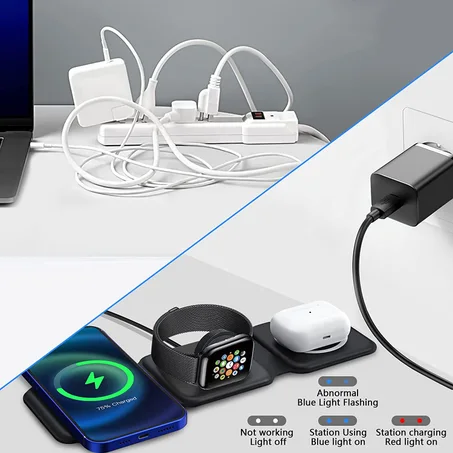 Wireless Charger شاحن لاسلكي 3 في 1