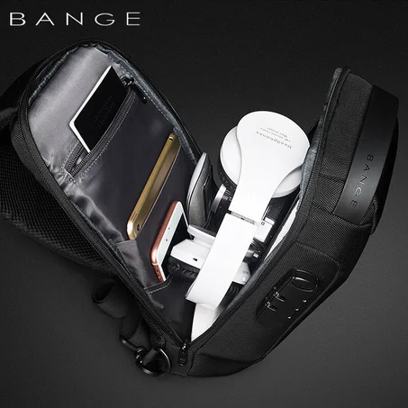 Multifunction anti-theft bag with USB charging حقيبة متعددة الإستعمالات مزودة بشاحن USB و مضادة للسرقة