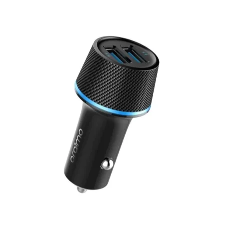 oraimo Highway, LED Light, Dual USB, Chargeur de voiture à charge rapide avec système multi-protection