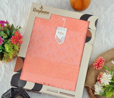 بشكير شراشيب فاخر قطن مصري (90×150 سم) – 1200 جرام داخل بوكس أنيق | هدية مثالية