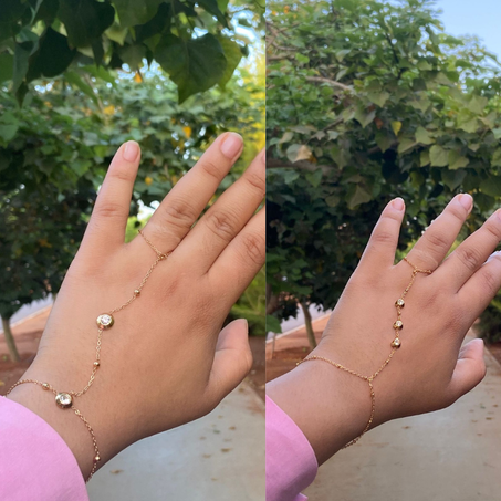 Bracelet Main Doré – Offre 1 acheté = 1 offert 🎁