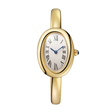Golden Oval Elegance Watch – Timeless Luxury for Every Occasion