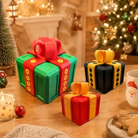 🎁 صندوق الهدايا الذكي القابل للتجميع