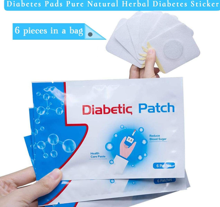 (6 pcs) Tampons de diabète, autocollant de diabète à base de plantes naturelles pures