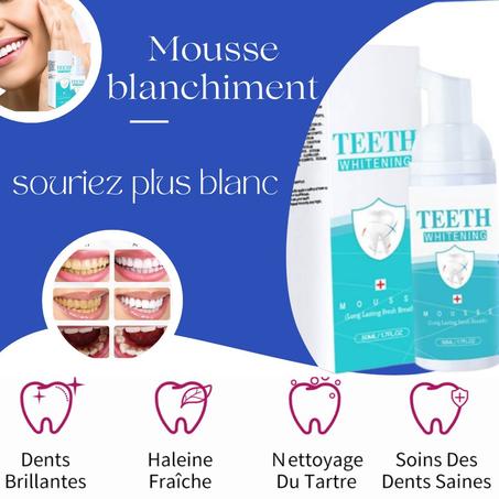Mousse de blanchiment des dents