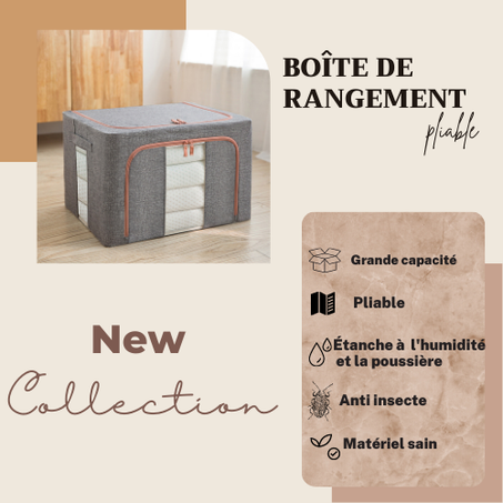 Boîte de rangement pliable