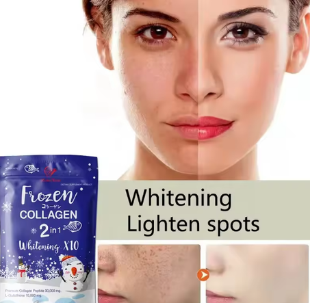مكملات تبييض البشرة من الكولاجين المجمد 2 في 1 للتخلص من السموم الداكن تساعد على إصلاح وتقليل التجاعيد