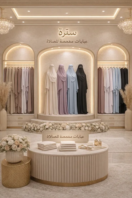 عباية مخصصة للصلاة بتصميم محتشم وقصّة واسعة