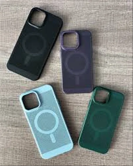 Coque magnétique givrée Compatible avec iPhone, Coque de Protection magnétique Antichoc en Maille Respirante