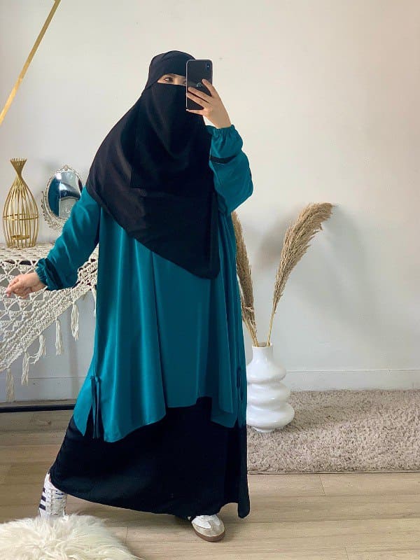انسومبل خمار مع نقاب 4 قطع 2025