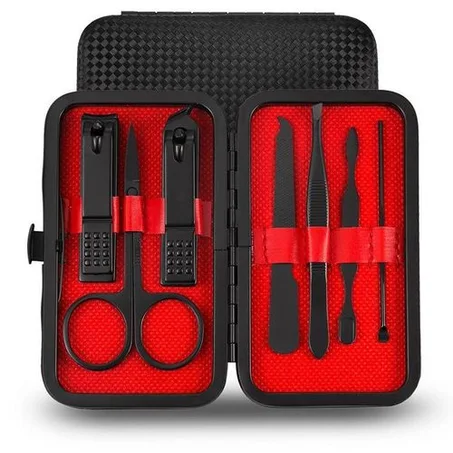 Kit soin des ongles 7 en 1 - Rouge