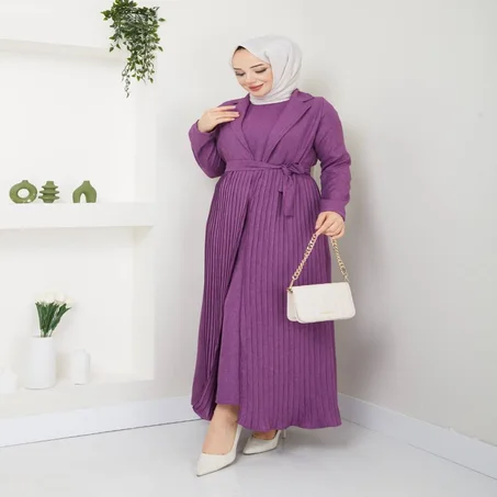 فستان فاخر و مستور من قطعتين