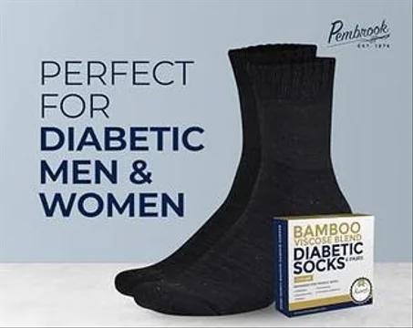 6 أزواج جوارب لمرضى السكري