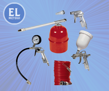 Accessoires pour compresseur set de 5 EINHELL