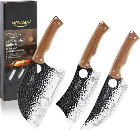 3 pcs Butcher cleaver set