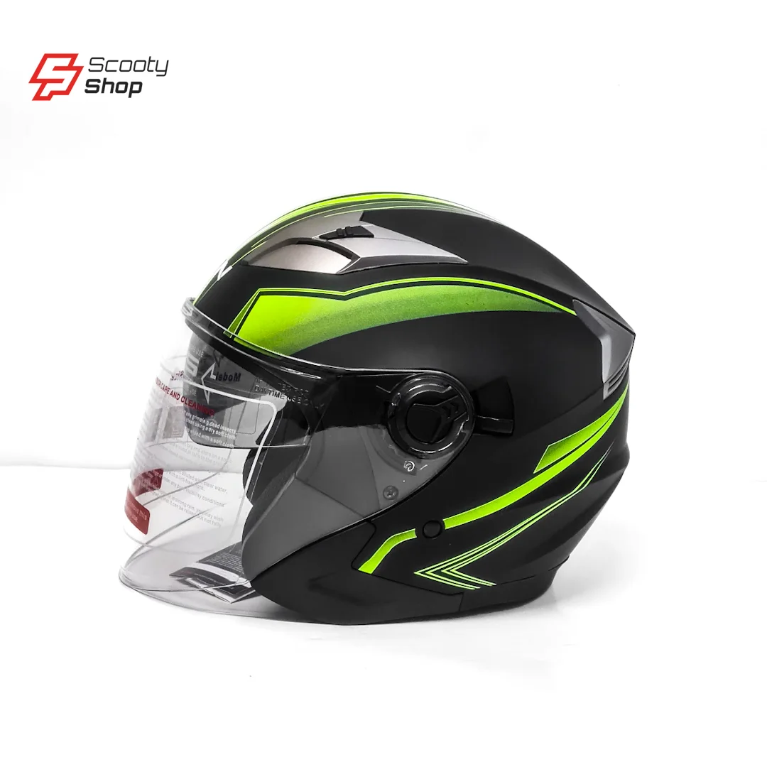 Casque TNN Demi - VERT PISTACHE/NOIR
