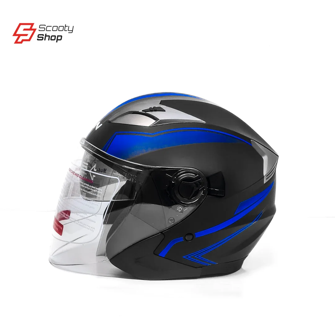 Casque TNN Demi - Noir/Bleu