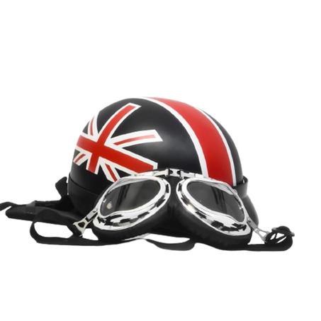 Casque Demi Cuir - Avec Lunette - Britagne