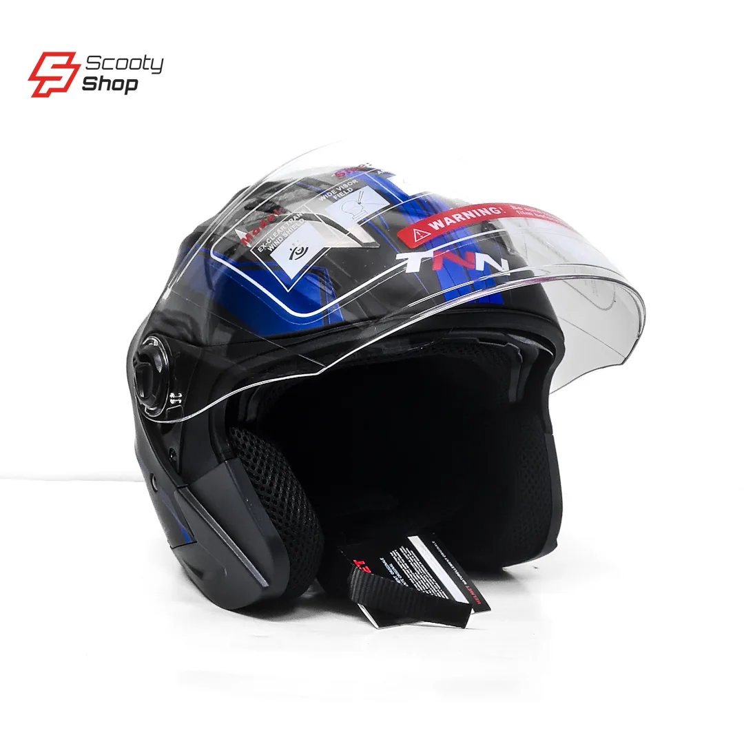 Casque TNN Demi - Noir/Bleu