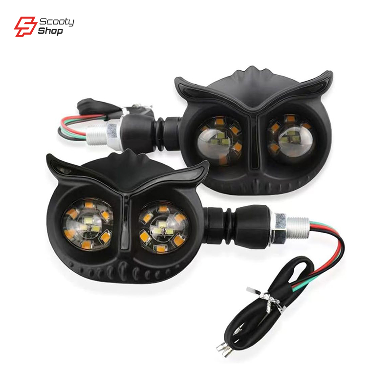 Cligneton LED Chouette pour moto