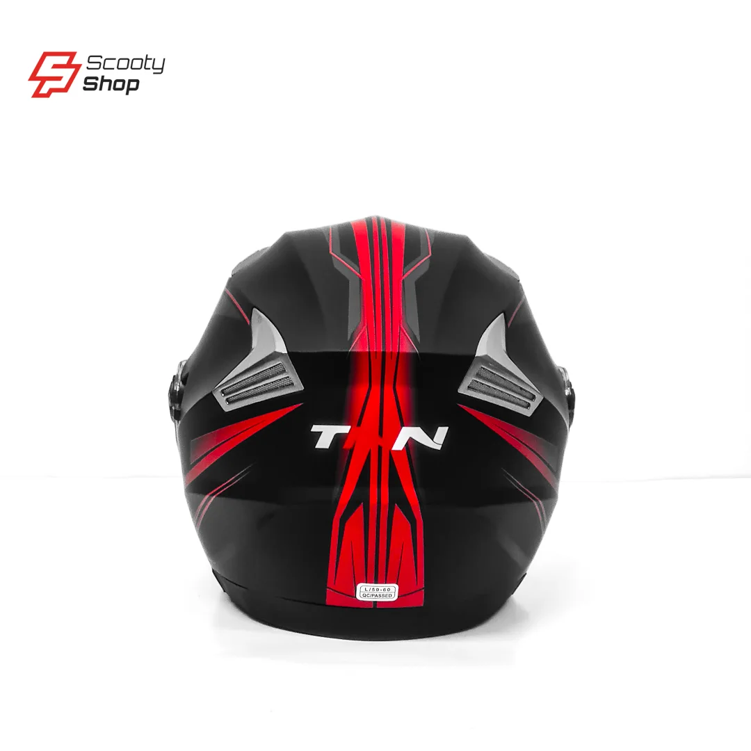 Casque TNN Demi - Rouge Noir