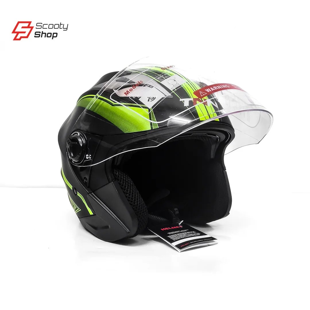 Casque TNN Demi - VERT PISTACHE/NOIR