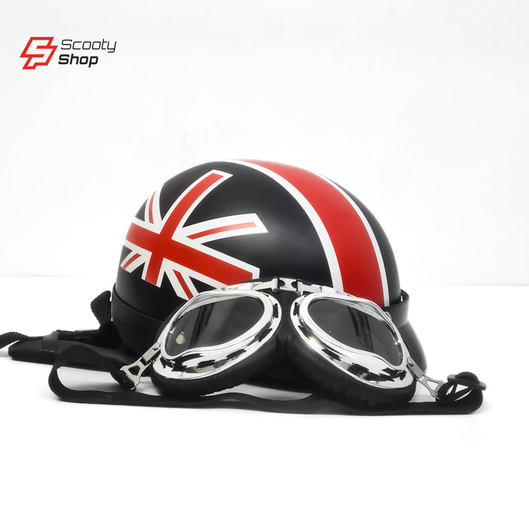 Casque Demi Cuir - Avec Lunette - Britagne