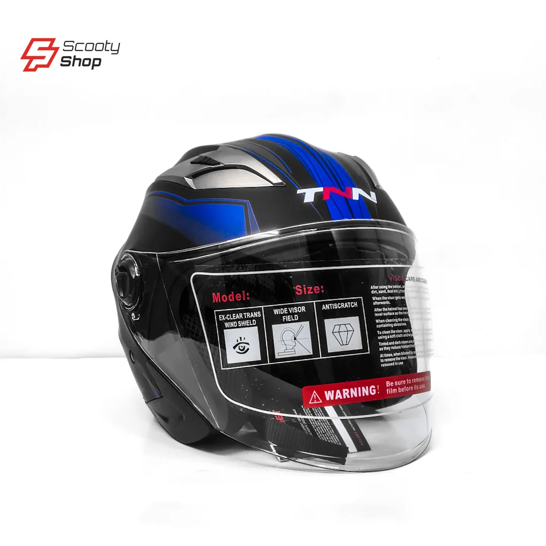 Casque TNN Demi - Noir/Bleu