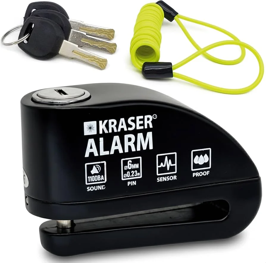 KRASER KR6Y Antivol de disque de frein avec alarme 110dB