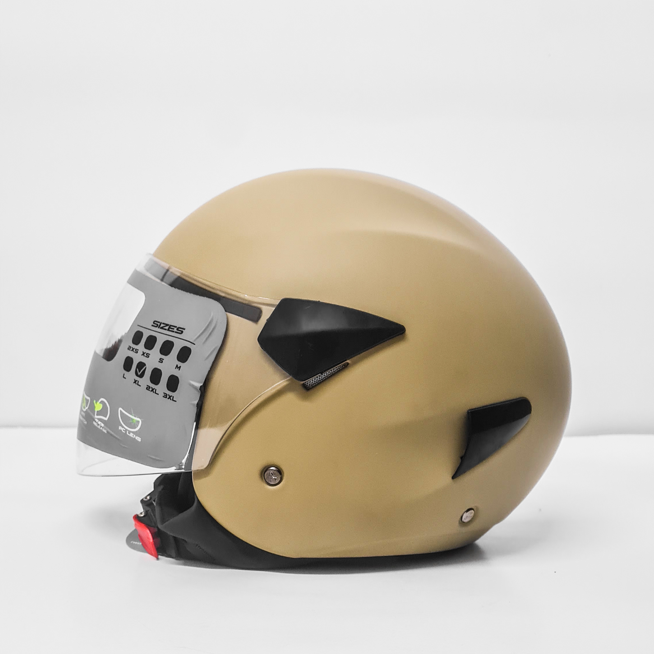 Casque Demi Flo Plein - Caramel