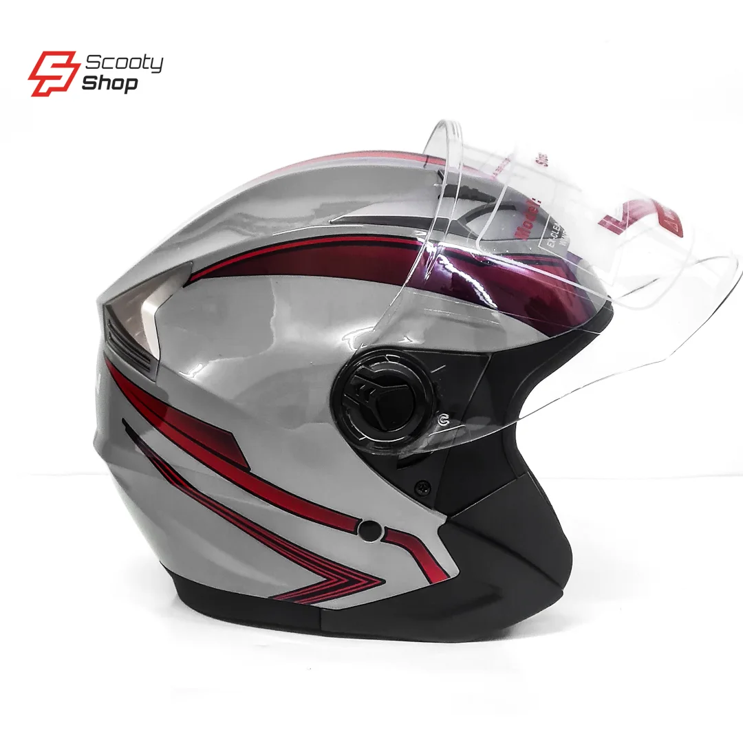 Casque TNN Demi - Gris/Rouge