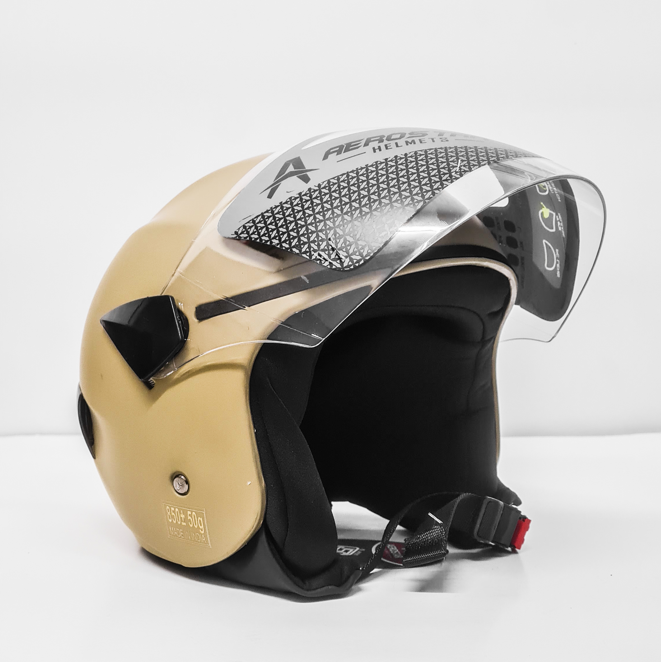 Casque Demi Flo Plein - Caramel