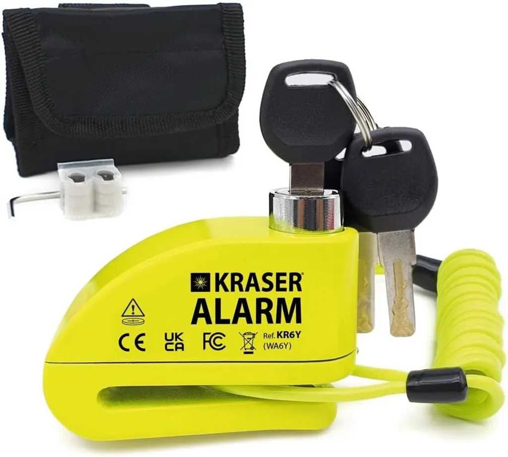 KRASER KR6Y Antivol de disque de frein avec alarme 110dB