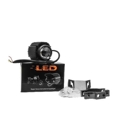 Lampe moto LED avec loupe