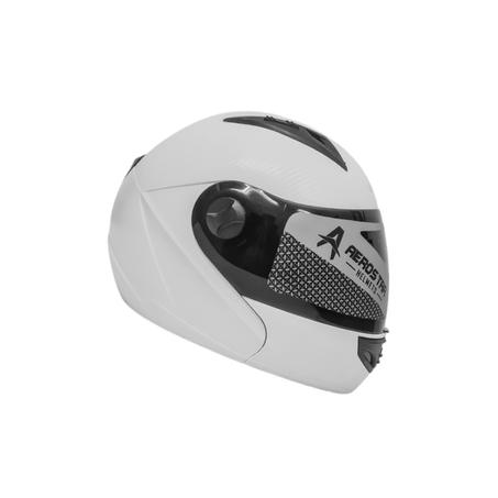 Casque AeroStar Carbon+ Intégrale Réglabe - Blanc