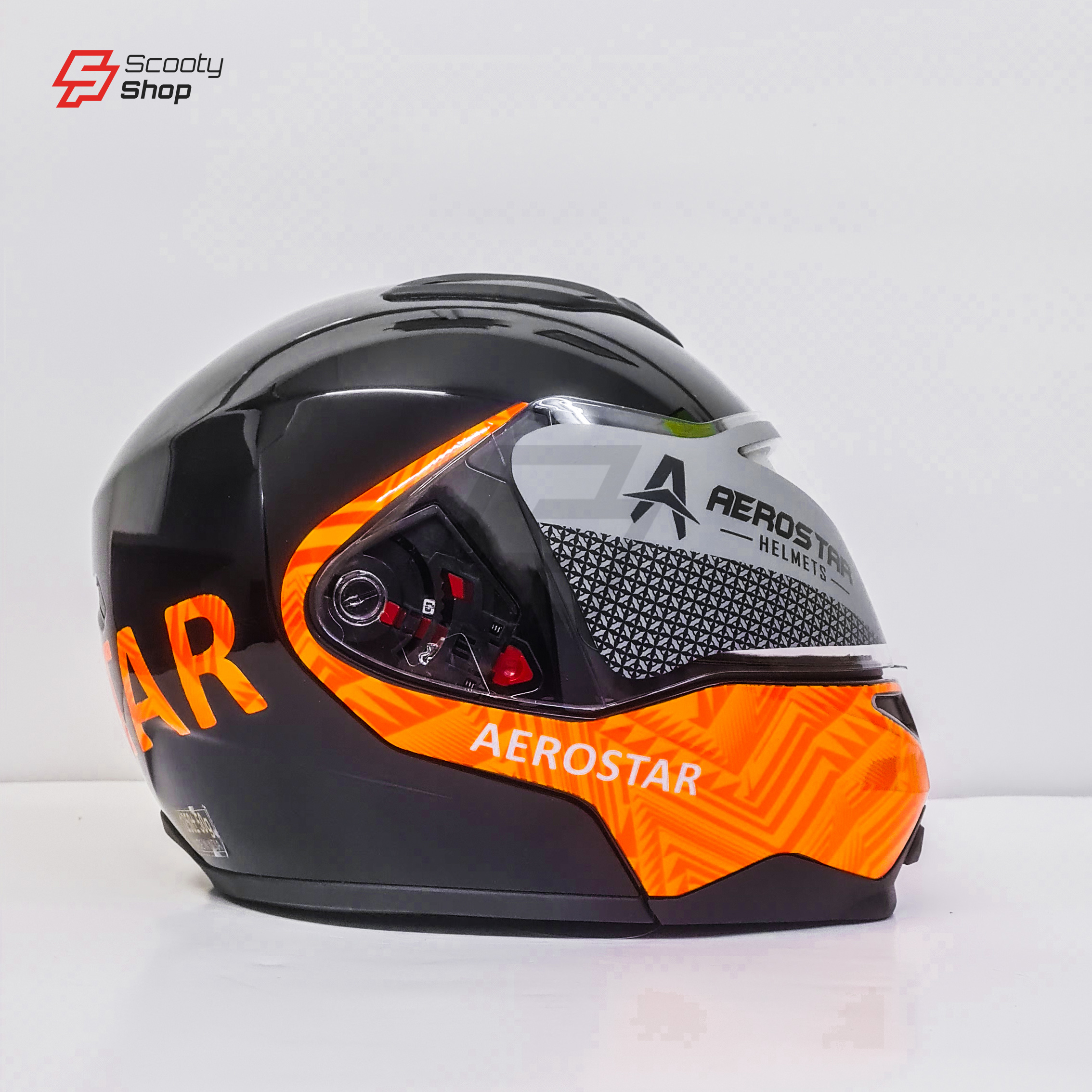 Casque Aerostar Integrale Réglable - Orange