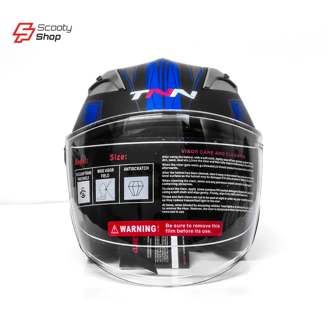 Casque TNN Demi - Noir/Bleu