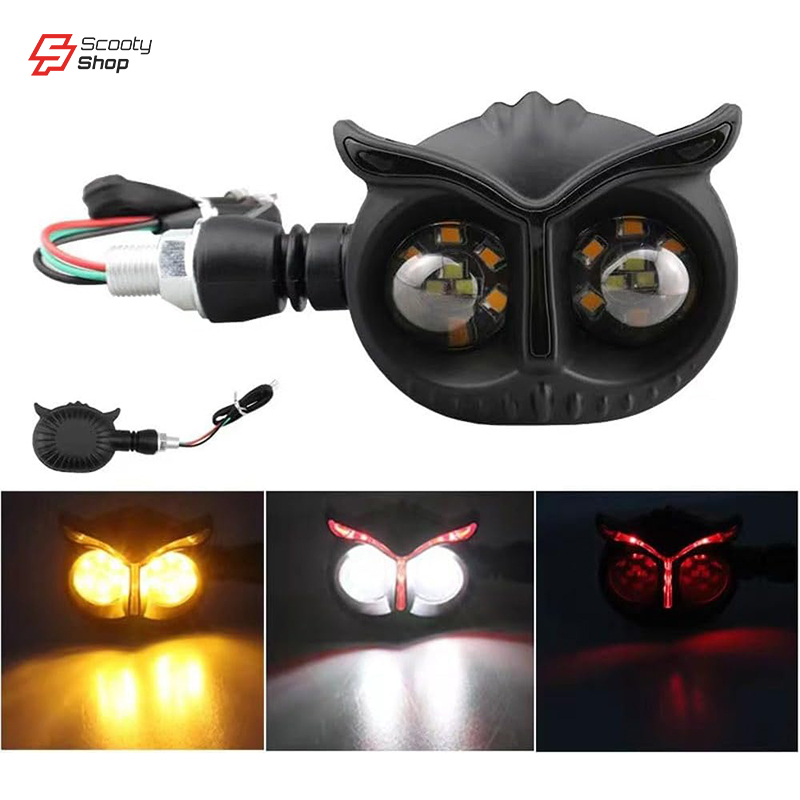 Cligneton LED Chouette pour moto