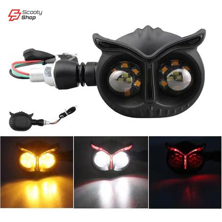 Cligneton LED Chouette pour moto