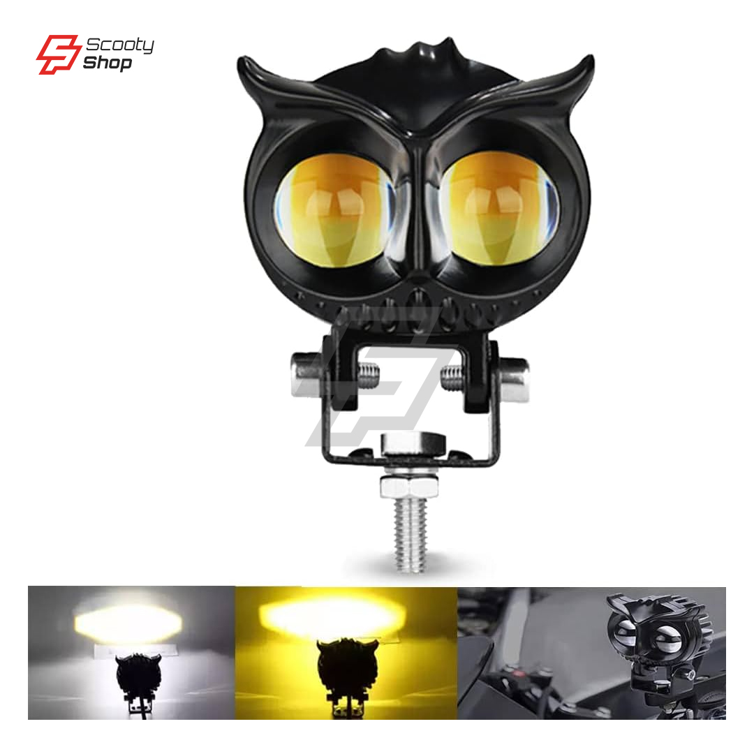 Phare LED Spot Lumière Lamp Deux Couleur (Blanc/Jaune)
