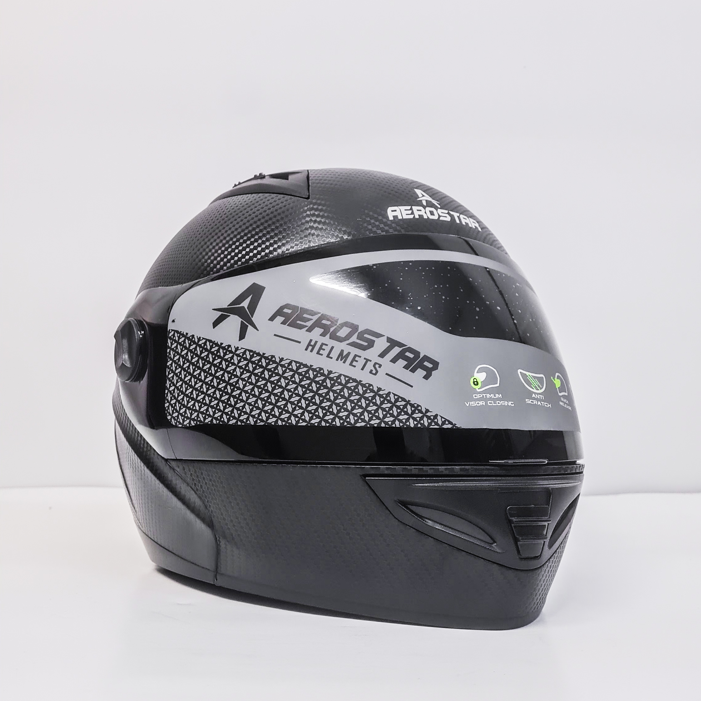 Casque AeroStar Carbon+ Intégrale Réglabe - Noir