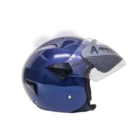 Casque Demi Flo Plein - Bleu