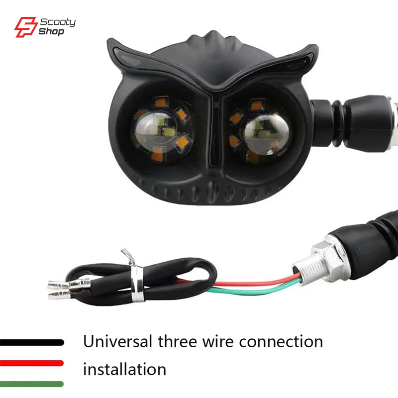 Cligneton LED Chouette pour moto