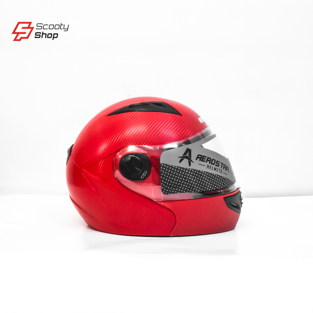 Casque AeroStar Carbon+ Intégrale Réglabe - Rouge