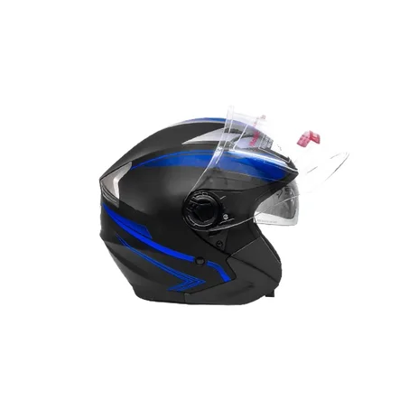 Casque TNN Demi - Noir/Bleu